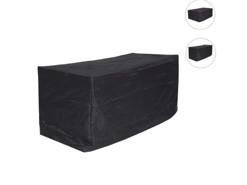 PROREGAL Schutzhüllen|Abdeckhaube HxBxT 95x180x75cm Outdoor Gartenmöbel Bank Gartenbank Anthrazit Abdeckplane Schutzplane Schutzhülle