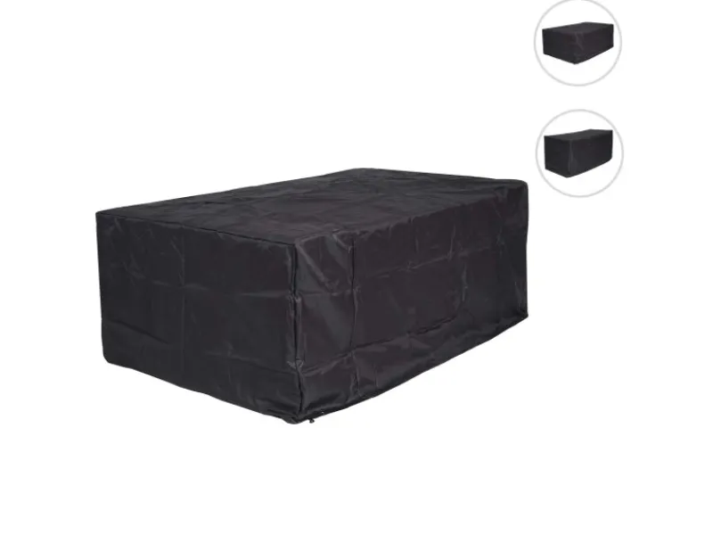 PROREGAL Schutzhüllen|Abdeckhaube HxBxT 95x180x75cm Outdoor Gartenmöbel Bank Gartenbank Anthrazit Abdeckplane Schutzplane Schutzhülle