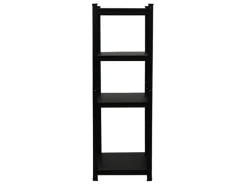 PROREGAL Sportgeräte|Balkonmöbel|All Black Series Schwerlastregal Ragnar für Gesamtlast 500  kg HxBxT 150 x 45 x 45 cm Matt Schwarz Kellerregal Steckregal Garagenregal