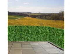 PROREGAL Balkonsichtschutz|Balkonsichtschutz 150x300x1cm Zaun Blatt Hell