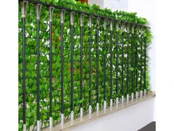 PROREGAL Balkonsichtschutz|Balkonsichtschutz 150x300x1cm Zaun Blatt Hell