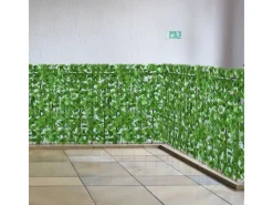 PROREGAL Balkonsichtschutz|Balkonsichtschutz 100x500x1cm Zaun Blatt Hell