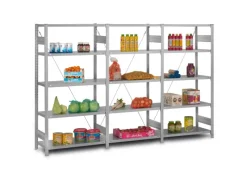 PROREGAL Gartenschränke|Edelstahlregal Stecksystem T-Profil HxBxT 175 x 100 x 50 cm 5 Ebenen Fachlast 200 kg Edelstahl Fachbodenregal