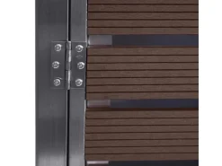 PROREGAL Weitere Ordnungssysteme Für Den Garten|2er Mülltonnenverkleidung HxBxT 119x134x84 cm Walnuss-Holzoptik Mülltonnenbox Mülltonnenabdeckung WPC Edelstahl 78kg