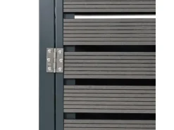 PROREGAL Weitere Ordnungssysteme Für Den Garten|4er Mülltonnenverkleidung Mit Pflanzkasten HxBxT 124x265x84 cm Mülltonne WPC Edelstahl 132kg