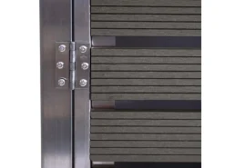 4er Mülltonnenverkleidung HxBxT 120x264x85 cm Mülltonnenbox Mülltonnenabdeckung WPC Edelstahl 128kg*PROREGAL