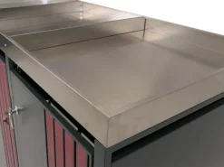 PROREGAL Weitere Ordnungssysteme Für Den Garten|3er-Mülltonnenverkleidung Mit Pflanzkasten HxBxT 125x196x84 cm Anthrazit Holzoptik Dunkel Mülltonne 75kg