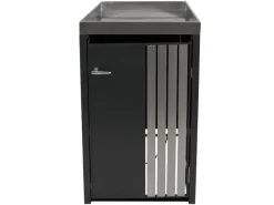 1er-Mülltonnenverkleidung Mit Pflanzkasten HxBxT 125x68x84 cm Anthrazit Edelstahl Mülltonne 35kg*PROREGAL Sale