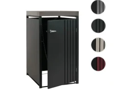 1er-Mülltonnenverkleidung Mit Pflanzkasten HxBxT 125x68x84 cm Anthrazit Edelstahl Mülltonne 35kg*PROREGAL Sale