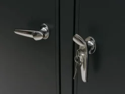 2er-Mülltonnenverkleidung Mit Deckel HxBxT 122x132x84 cm Anthrazit Holzoptik Dunkel Mülltonne 53kg*PROREGAL Outlet