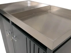 PROREGAL Weitere Ordnungssysteme Für Den Garten|2er-Mülltonnenverkleidung Mit Pflanzkasten HxBxT 125x132x84 cm Anthrazit Mülltonne 55kg