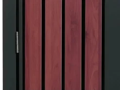 4er-Mülltonnenverkleidung Mit Pflanzkasten HxBxT 125x260x84 cm Anthrazit Holzoptik Dunkel Mülltonne 95kg*PROREGAL Discount