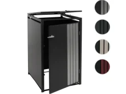 1er-Mülltonnenverkleidung Mit Deckel HxBxT 122x68x84 cm Anthrazit Holzoptik Dunkel Mülltonne 35kg*PROREGAL Sale