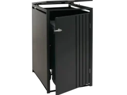 1er-Mülltonnenverkleidung Mit Deckel HxBxT 122x68x84 cm Anthrazit Mülltonne 35kg*PROREGAL Discount