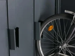 PROREGAL Fahrradboxen|Fahrradgarage 4er 160x222x208cm Abschließbar Metall Anthrazit