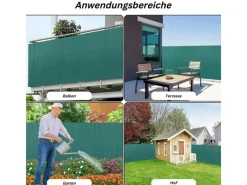 PROREGAL Balkonsichtschutz|Fi-Chi – Premium Sichtschutzmatte Zaun Sichtschutz PVC- Sichtschutzmatte Gartensichtschutz Höhe 1 m Länge 3 m HxL 1 x 3 m