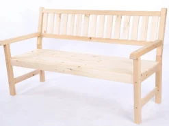 Gartenbank Grana HxBxT 90x154x70cm Ohne Abdeckung Natur*PROREGAL New