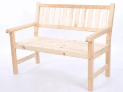 PROREGAL Outdoor-Spielzeug|Gartenbänke|Gartenbank Grana HxBxT 90x117x70cm Ohne Abdeckung Natur