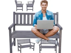 PROREGAL Gartenbänke|Gartenbank Grana HxBxT 90x117x70cm Ohne Abdeckung