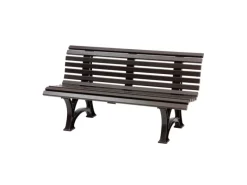 PROREGAL Gartenbänke|Gartenbank Jamaika 3 Sitzer HxBxT 80 x 150 x 64cm Witterungskunststoff & UV Beständiger Kunststoff Parkbank Sitzbank