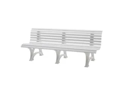 PROREGAL Gartenbänke|Gartenbank Jamaika 4 Sitzer HxBxT 80 x 200 x 64 cm Witterungskunststoff & UV Beständiger Kunststoff Parkbank Sitzbank