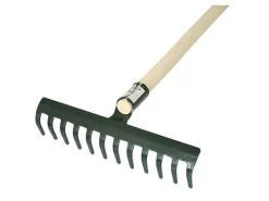 PROREGAL Gartenhandgeräte|Rechen|Gartenharke R107SK 12 Zinken Holzgriff 1600mm