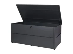 PROREGAL Auflagenboxen|Gartentruhe HxBxT 69x165x85cm Wasserdicht Metall Edelstahl 692L Aufbewahrungsbox Auflagenbox Truhe