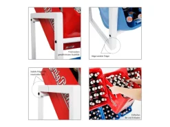 PROREGAL Universalboxen|Getränkekistenregal Getränkeregal Königssee HxBxT 82 x 105 x 32 cm 6 Kästen