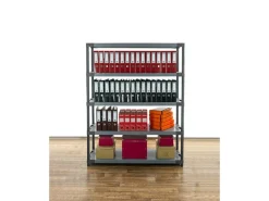 PROREGAL Sportgeräte|Kunststoffregal Grey Bear Tall HxBxT 180 x 130 x 46 cm Fachlast 70 kg