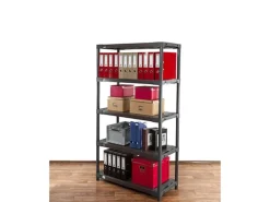 PROREGAL Sportgeräte|Kunststoffregal Big Grey Bear Tall HxBxT 180 x 120 x 46 cm Fachlast 160 kg