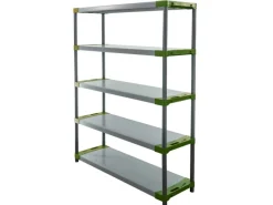 Kunststoffregal Big Grey Bear Tall HxBxT 180 x 130 x 46 cm Fachlast 120 kg Grau/Grün*PROREGAL Clearance