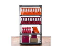 PROREGAL Sportgeräte|Kunststoffregal Grey Bear Tall HxBxT 180 x 90 x 46 cm Fachlast 120 kg