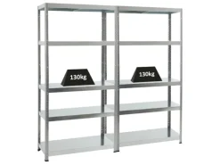 PROREGAL Sportgeräte|Mega Deal 2x Schwerlastregal Steel Eagle HxBxT 180 x 90 x 40 cm Fachlast 130 kg