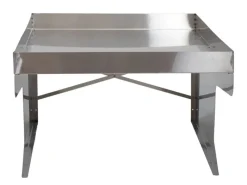 PROREGAL Rasenmäher|Mähroboter-Garage XL Mit Pflanzkasten 47x70x100cm Metall Edelstahl