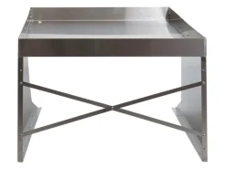 PROREGAL Rasenmäher|Mähroboter-Garage XL Mit Pflanzkasten 47x70x100cm Metall Edelstahl