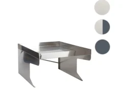 PROREGAL Rasenmäher|Mähroboter-Garage XL Mit Pflanzkasten 47x70x100cm Metall Edelstahl