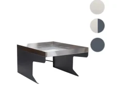 PROREGAL Rasenmäher|Mähroboter-Garage XL Mit Pflanzkasten 47x70x100cm Metall Edelstahl