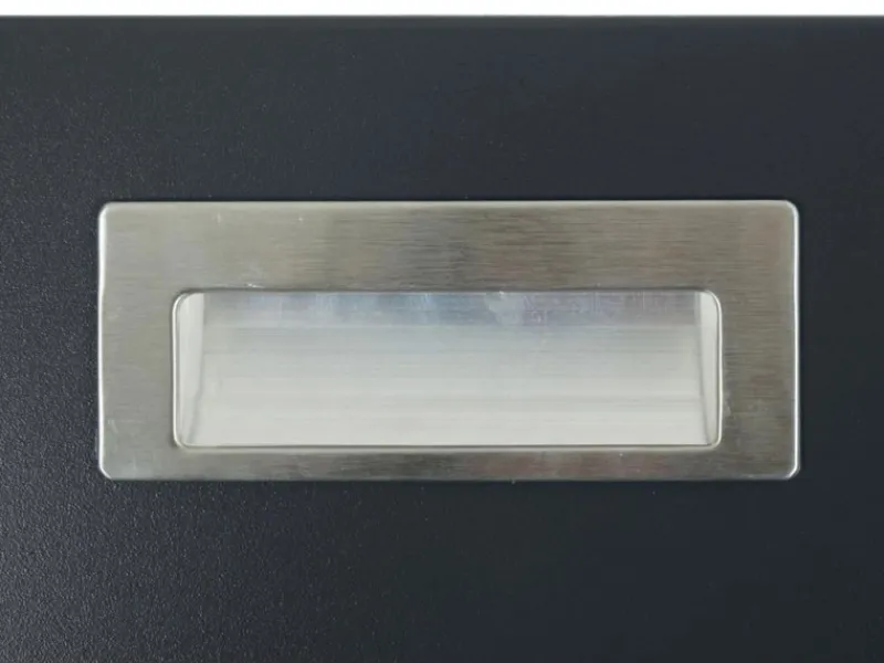 PROREGAL Rasenmäher|Mähroboter-Garage XL Mit Deckel 43x70x90cm Wpc Metall Eiche-Optik