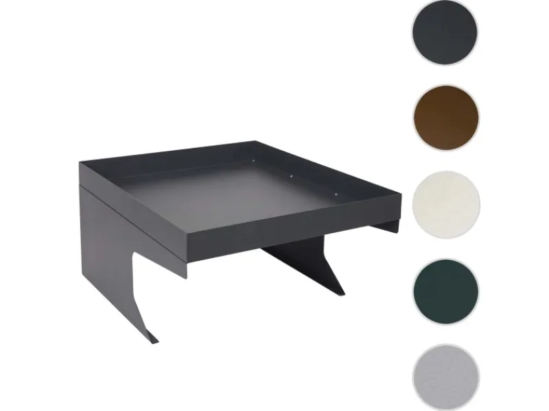 PROREGAL Rasenmäher|Mähroboter-Garage Mit Pflanzkasten 37x60x70cm Metall