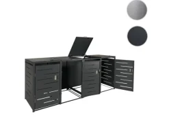 PROREGAL Mülltonnenboxen|Weitere Ordnungssysteme Für Den Garten|Mülltonnenbox 4er 116,5x263x80cm Erweiterbar