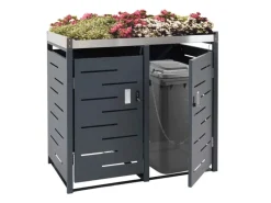 PROREGAL Weitere Ordnungssysteme Für Den Garten|Mülltonnenbox 2er 110x115x62cm 80-240 Liter