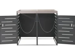 PROREGAL Weitere Ordnungssysteme Für Den Garten|Mülltonnenbox 2er 125x134x84cm 80-240 Liter