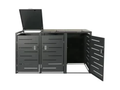 PROREGAL Weitere Ordnungssysteme Für Den Garten|Mülltonnenbox 3er 116,5x197x80cm Erweiterbar