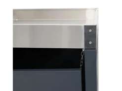 Mülltonnenbox 1er Mit Brennholzlager 125x130x80cm Erweiterbar Metall 45kg Anthrazit*PROREGAL Hot