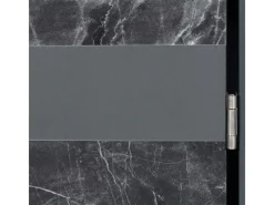 PROREGAL Weitere Ordnungssysteme Für Den Garten|Mülltonnenbox 1er 117x68x80cm Anthrazit Marmor-Optik Dunkel