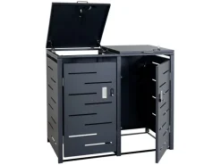 Mülltonnenbox 2er 103x115x63cm Erweiterbar*PROREGAL