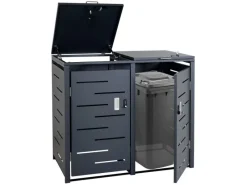 Mülltonnenbox 2er 103x115x63cm Erweiterbar*PROREGAL