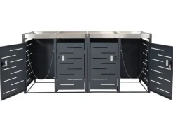 Mülltonnenbox 4er 110x230x62cm 80-240 Liter*PROREGAL Sale