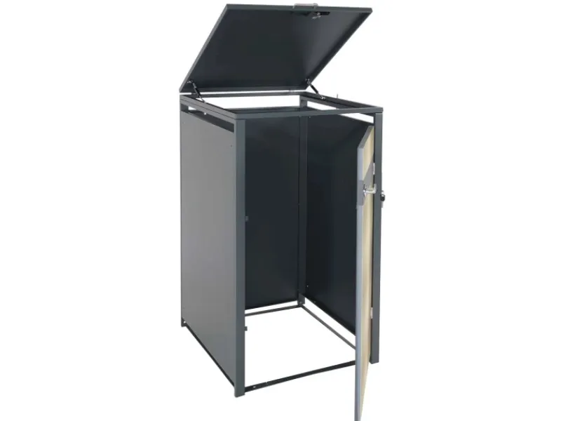 Mülltonnenbox 1er 117x68x80cm Anthrazit*PROREGAL Outlet