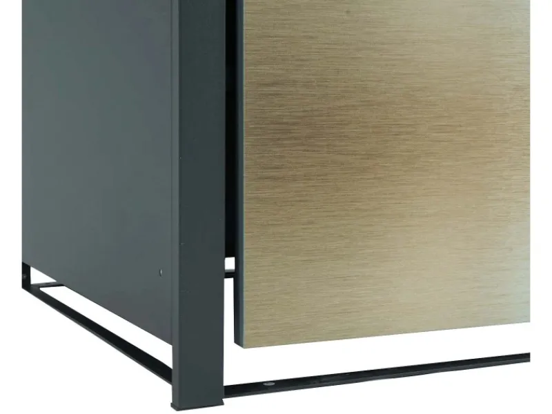 Mülltonnenbox 1er 117x68x80cm Anthrazit*PROREGAL Outlet